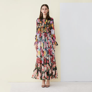 Printed maxi dress